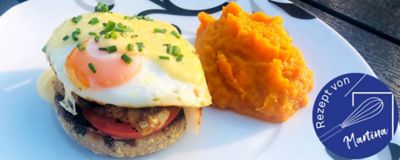 Fisch-Toasti mit Süßkartoffelpüree Stimmungsbild
