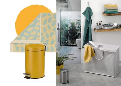 Die Sonne mit Accessoires in einem strahlenden Gelb ins Badezimmer holen