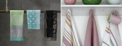 Peppermint Products Geschirrtücher Set - 2er Set Baumwolle 71x50cm Radicchio & Porri