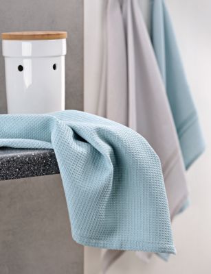 Online Essuies de vaisselle en coton, lot de 2, tissu piqué gaufré