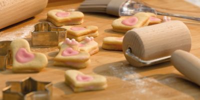 Rezept Herz-Plätzchen zu Weihnachten oder zu Valentin - Stimmungsfoto