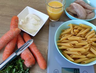 Zutaten für das Nudel-Rezept