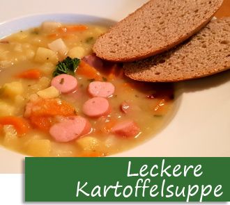 Rezeptbutton Leckere Kartoffelsuppe