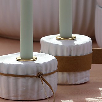 Kerzenständer selbst gemacht aus Modelliermasse DIY