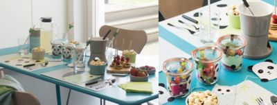 Kindergeburtstag Panda Weck Schokofondue Tischset