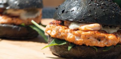 Schwarze Hamburgerbrötchen Zutaten Rezept