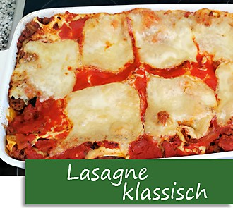 Rezeptbutton Lasagne klassisch