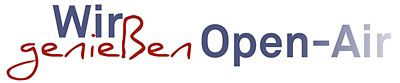 Wort-Bild-Marke: Wir genießen open-Air