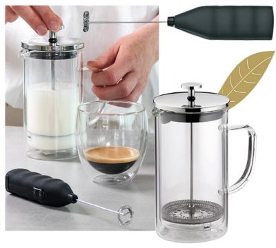 Perfekter Milchschaum für Cappuccino mit dem Milchaufschäumer Maito von kela