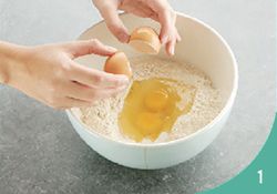 Selbstgemachte Nudeln Schritt 1