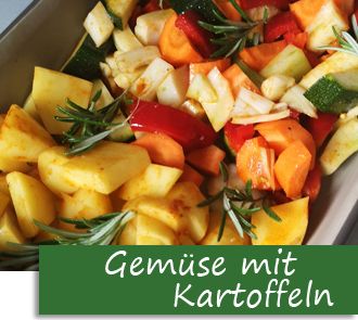 Aufmacherfoto zum Rezept: Ofengemüse mit Kartoffeln