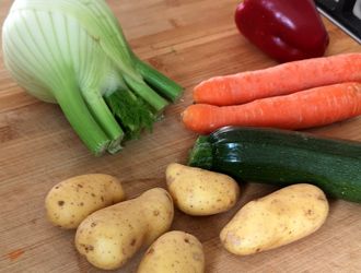 Gemüse mit Kartoffeln - Zutaten