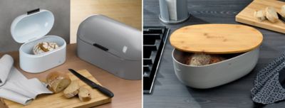 Frisco, Friscolino, Namur bread bins in various colours and materials