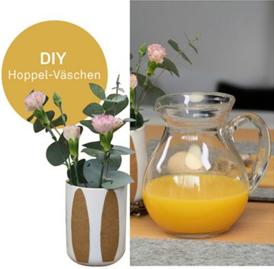 Zahnputzbecher Isabella als österliche DIY Vase