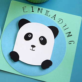 Einladungskarte Panda Teaserbild