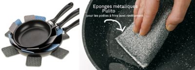 Nettoyer correctement les poêles à frire : Conseils pour l'entretien et l'utilisation des poêles à frire - Tampons spéciaux pour les poêles à revêtement