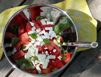 Wassermelonensalat Picknick 