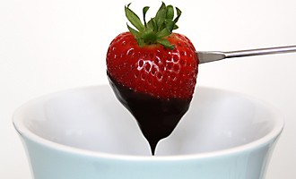 Schokoladenfondue Erdbeere