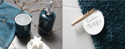 petrol im badezimmer | kela inspiration