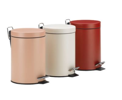 Treteimer Rot Beige
