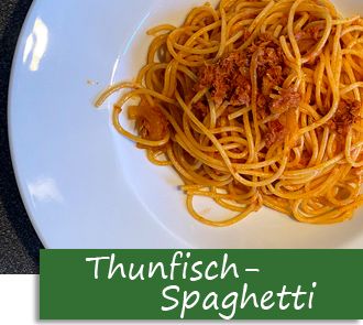 Rezeptbutton Spaghetti mit Thunfischsauce