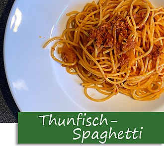 Rezeptbutton Spaghetti mit Thunfischsauce