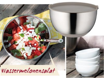Stimmungsbilder von Picknick mit Wassermelonensalat