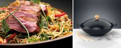 Wok dishes. Ideas for wok recipes and typical wok vegetables