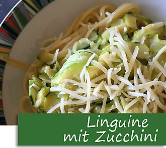 Rezeptbutton Linguine mit Zucchini