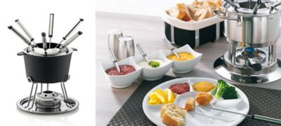 Fleischfondue, Fischfondue, vegetarisches Fondue mit Fonduesets von kela