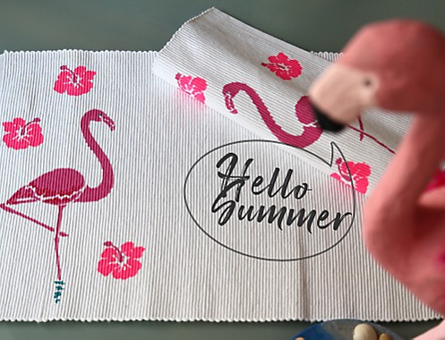 Tischset Flamingo Dekoration Idee 2 Summer