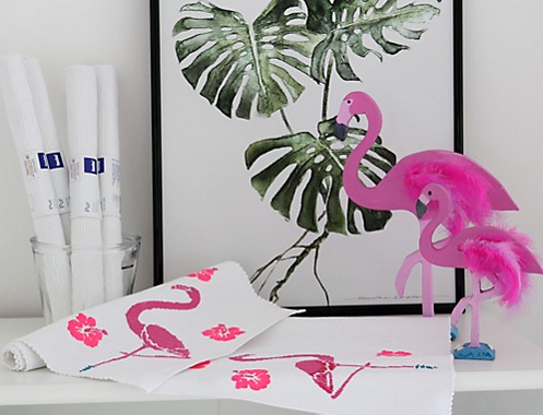 Tischset Flamingo Dekoration Idee 1 